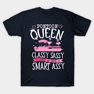 Pontoon Queen Classy Sassy And A Bit Smart Assy T-Shirt